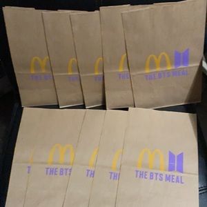 Brand new McDonald’s X BTS New Bags Set of (10)